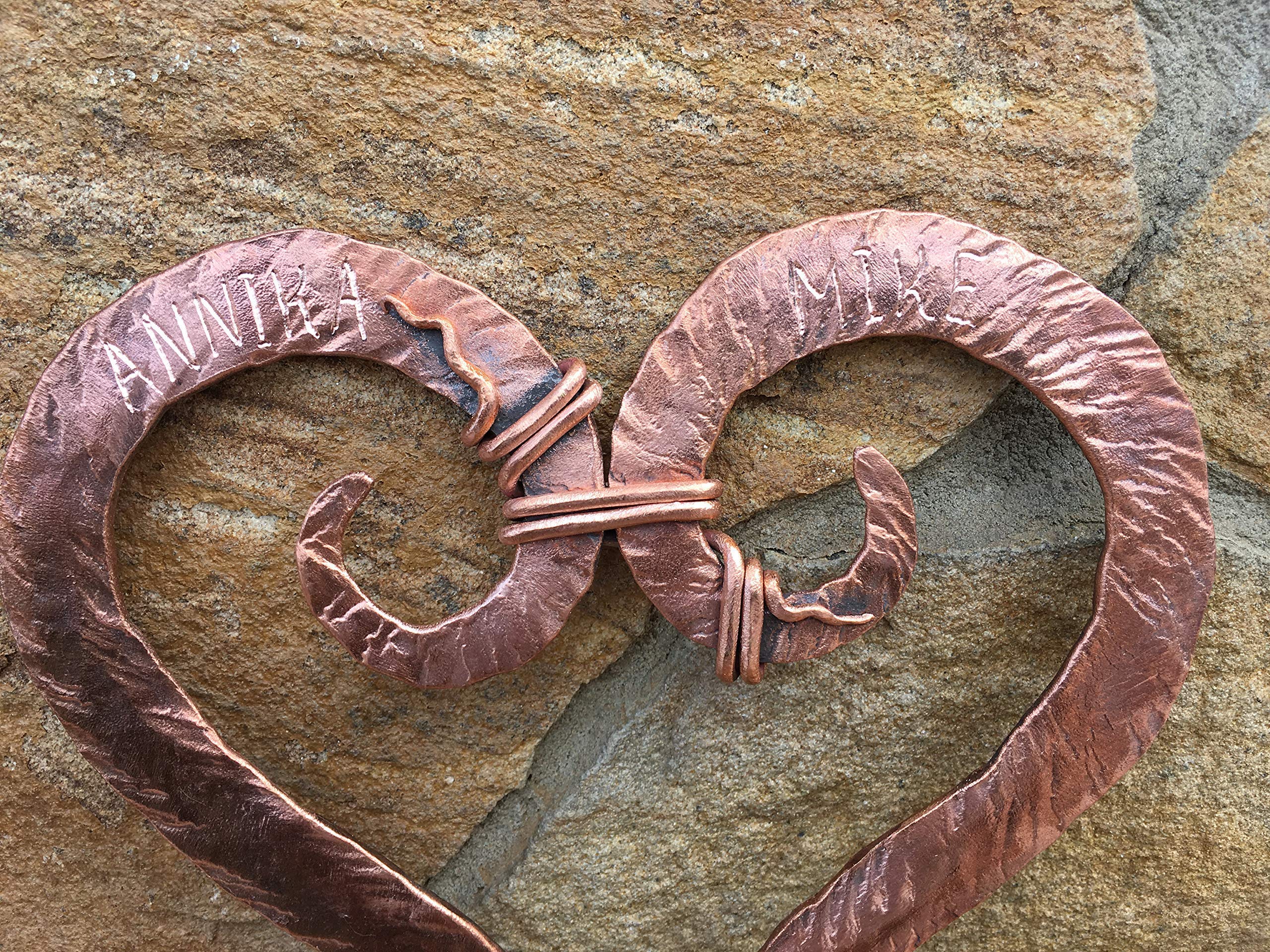 Copper Anniversary Gift for Her - Elegant Copper Heart Keepsake - 7th Year Wedding Gift for Couples - Perfect for Anniversaries, Romantic Occasions & Home Decor