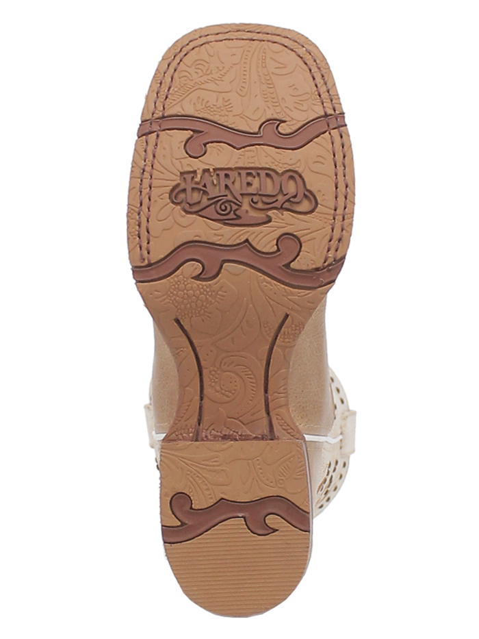 Laredo 5603 Women's LYDIA Square Toe Western Boots in Tan Sand - Perfect for Country Dancing, Rodeos & Western Fashion