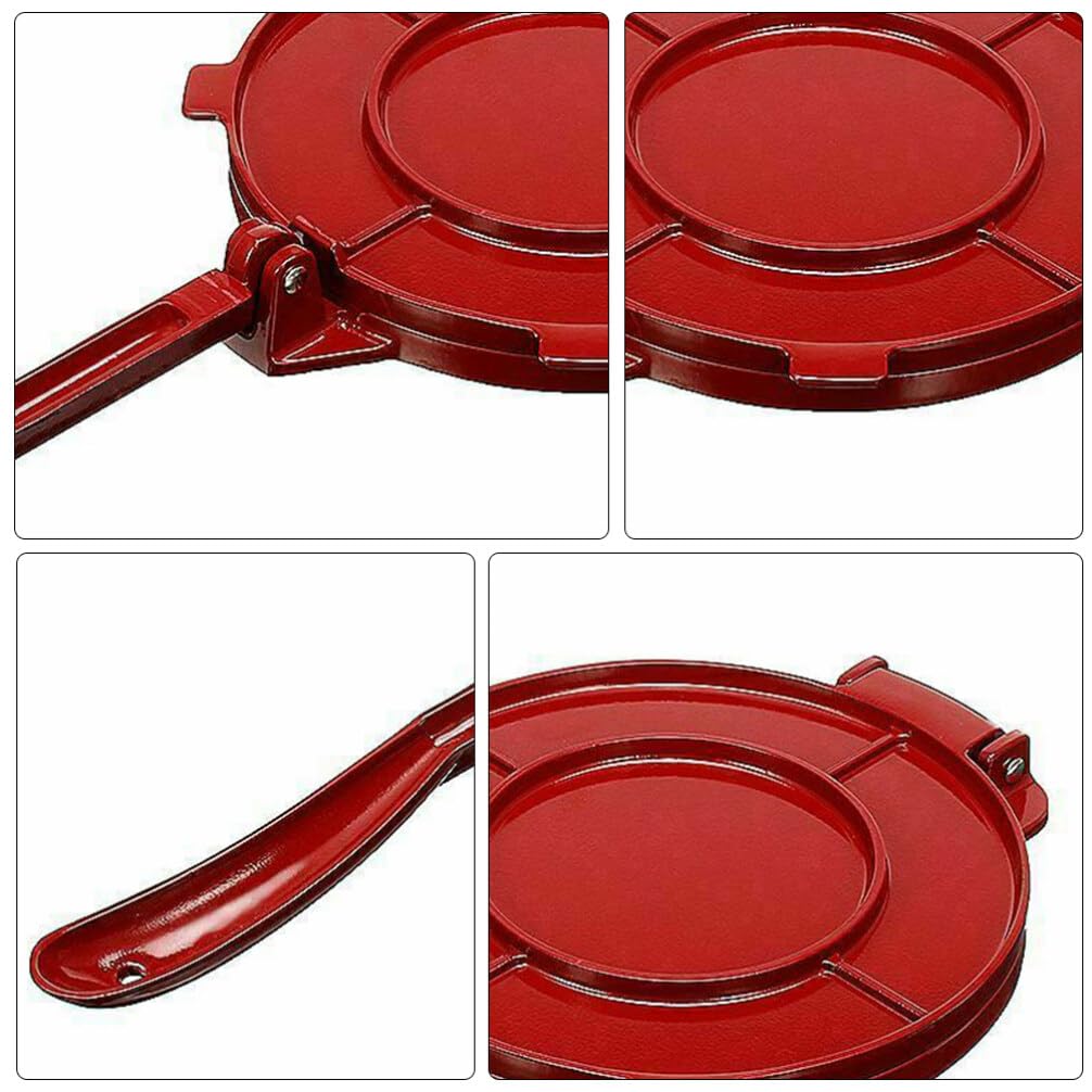 12 Inch Cast Iron Tortilla Press - Heavy Duty Dough Press for Homemade Tortillas, Roti, Chapati, Quesadillas & Pizza Dough | Perfect for Mexican, Indian & Italian Cuisine | Great for Home Cooking, Restaurants & Outdoor Camping