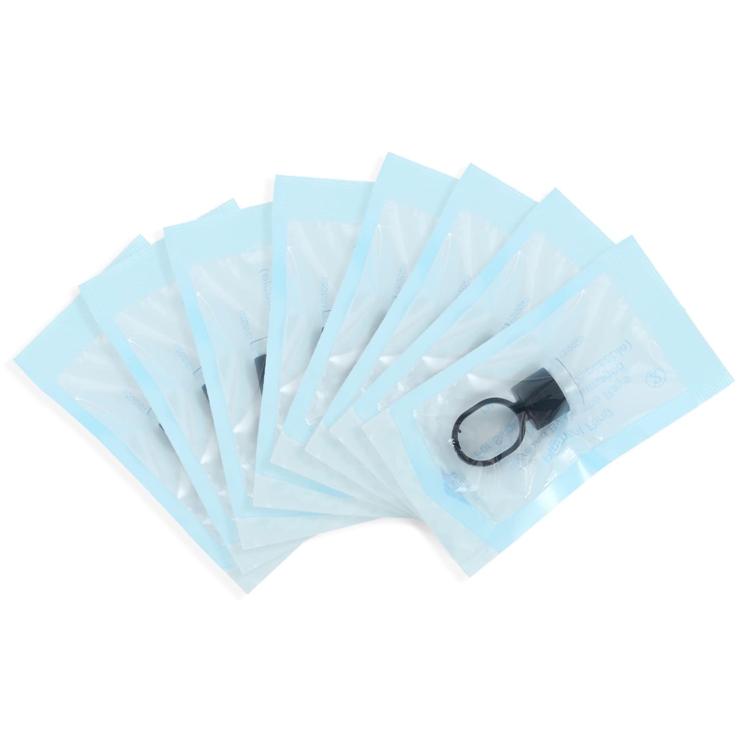 100pcs Tattoo Ink Ring Cups with Sponge - Permanent Makeup Microblading Pigment Glue Rings for Eyebrow & Eyelash Extensions - Professional Tattoo Supplies Holder - Ideal for Salon, Spa & Home Tattoo Artists