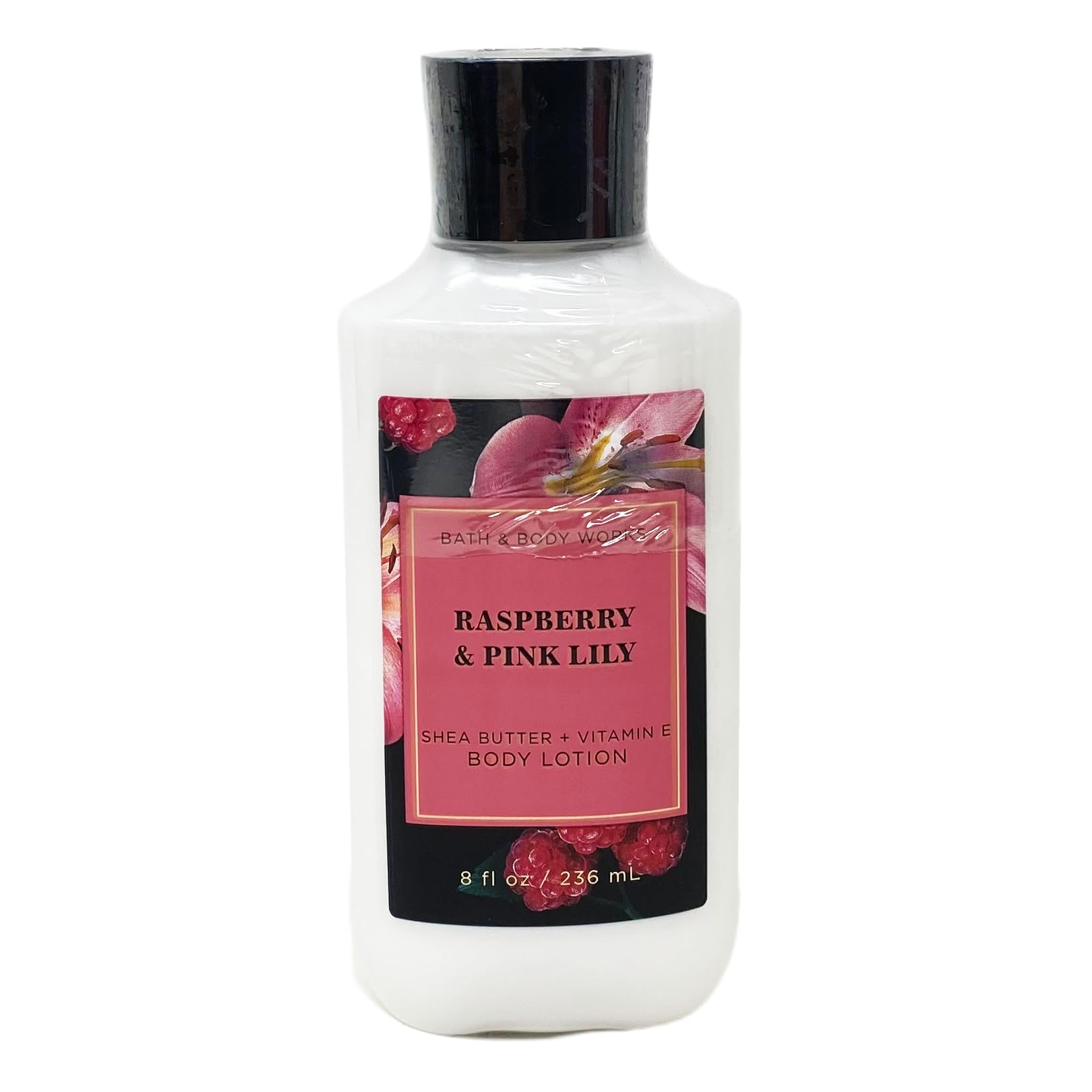 Bath & Body Works Raspberry & Pink Lily Duo Set - Shower Gel & Body Lotion with Himalayan Salt Bar Soap - Full Size Gift Set for Women, Relaxing Bath & Skincare Routine - Perfect for Spa Day, Self Care & Gifts