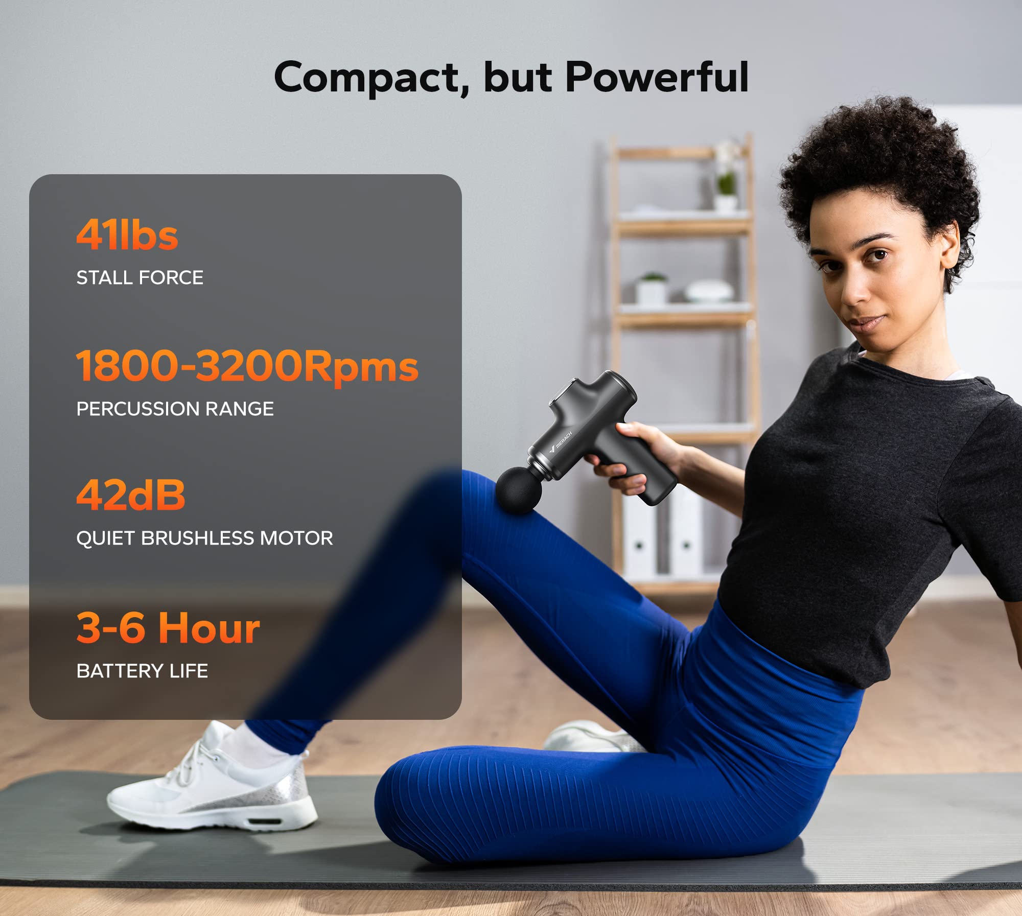 MERACH Mini Massage Gun - Percussion Muscle Massager for Pain Relief & Recovery | Portable Deep Tissue Massager for Athletes, Fitness Enthusiasts & Home Use