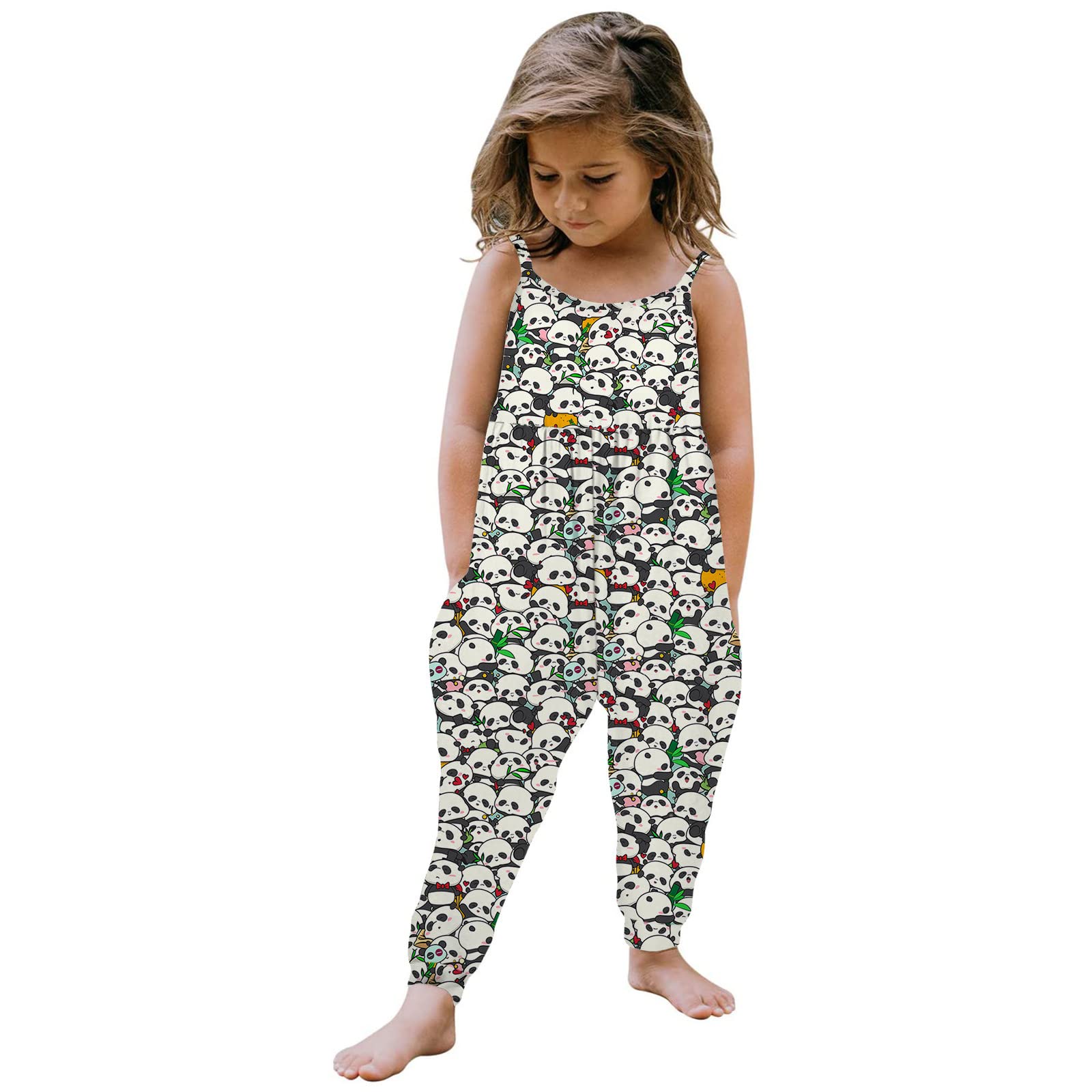 Toddler Girls Floral Backless Harem Romper Jumpsuit - 1 Piece Summer Outfit for Baby & Kids | Perfect for Beach, Playdates & Outdoor Activities