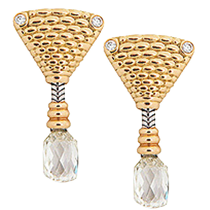 Alex Sepkus Briolette Earrings - 14K Gold Dangle Earrings for Women, Elegant Handcrafted Jewelry Gift for Her | Perfect for Weddings, Parties & Special Occasions