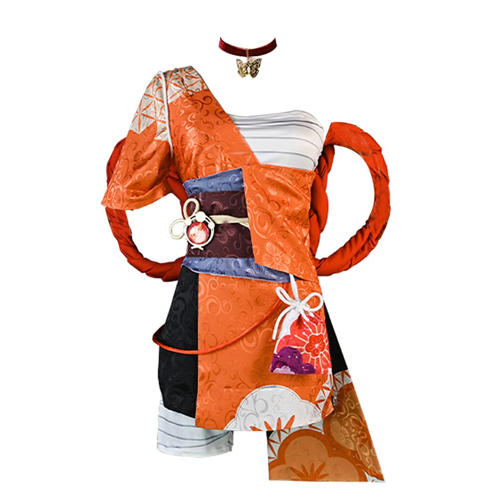 Genshin Impact Yoimiya Cosplay Costume - Premium Women's Anime Roleplay Outfit for Conventions, Halloween & Cosplay Events | Complete Character Uniform with Authentic Design