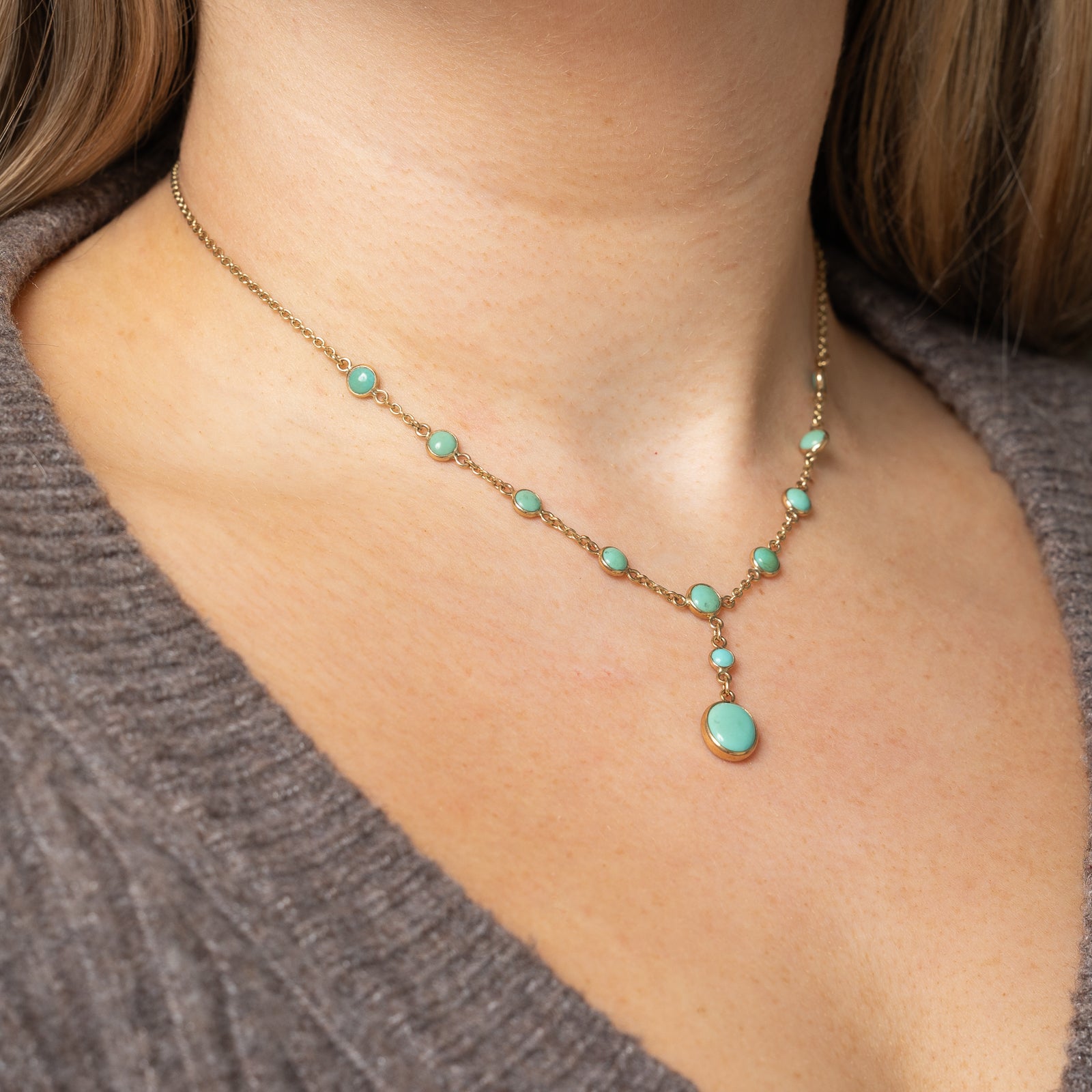 Howlite Necklace for Women - 7.00 Carat Total Weight (ctw) - 16 Inch Sterling Silver Beaded Healing Stone Jewelry - Perfect for Meditation, Yoga & Spiritual Gifts