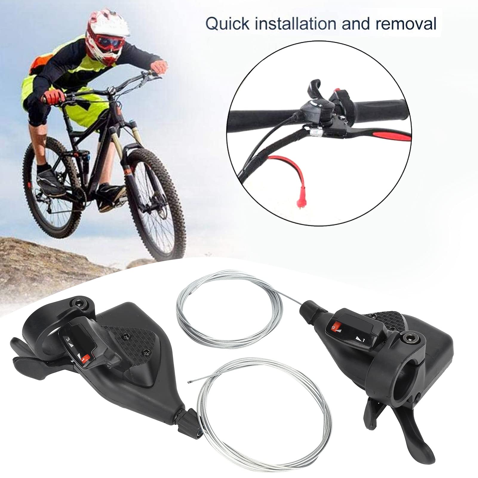 Stable 3x9 Speed MTB Bike Shifter - Smooth 27-Speed Derailleur for Easy Gear Shifting | Perfect for Mountain Biking & Trail Riding