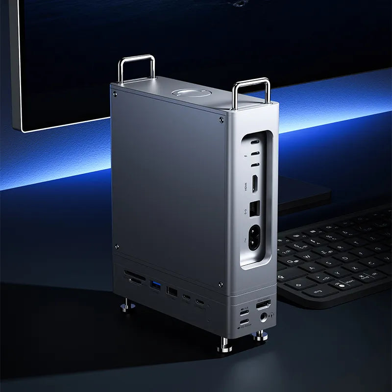 Ulanzi QT03 USB-C Docking Station with SSD Enclosure - 4K HDMI, 100W PD, 5Gbps Data Transfer - Perfect for MacBook Pro, iPad Pro & Windows Laptops - Home Office & Video Editing Setup
