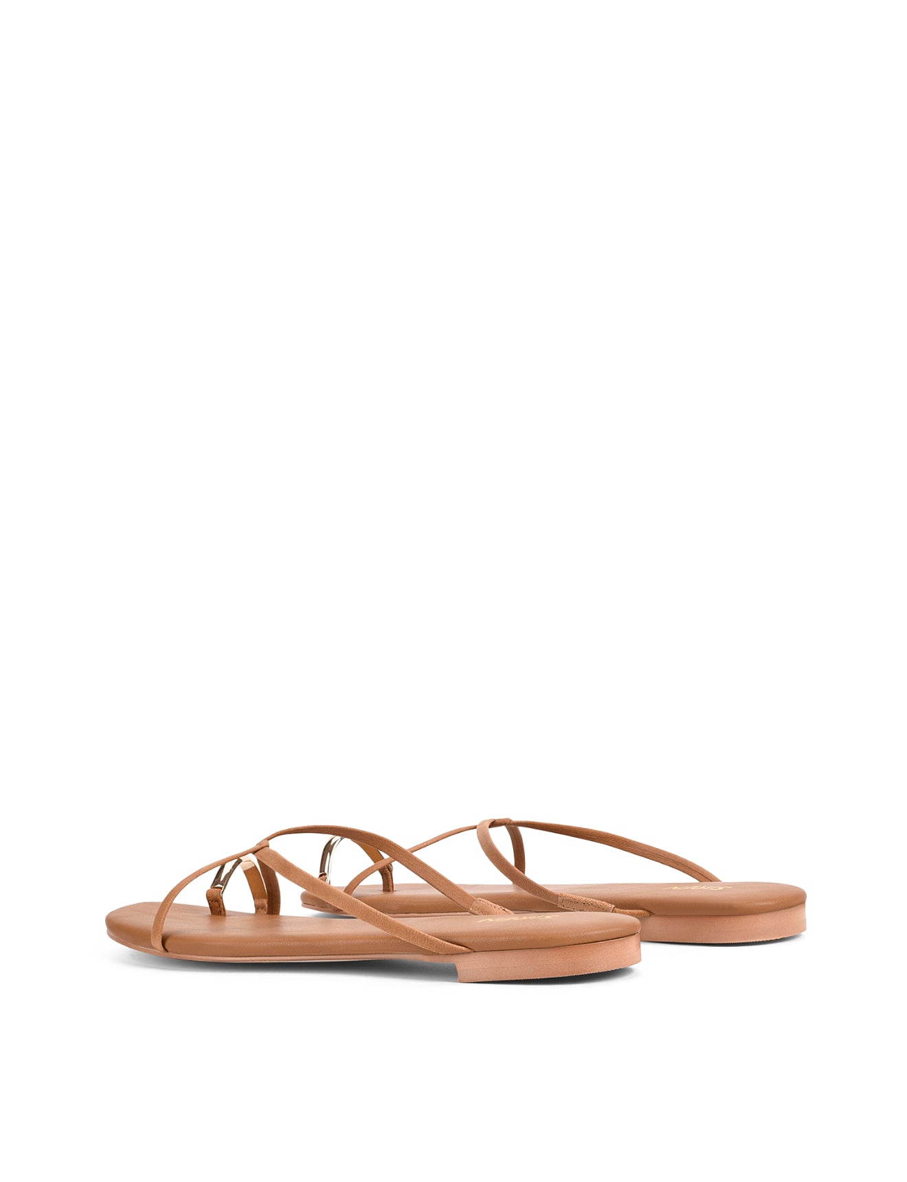 Mikki Women's Flat Strappy Sandals - Comfortable Tan Leather Sandals for Summer | Beach, Vacation & Casual Outfits