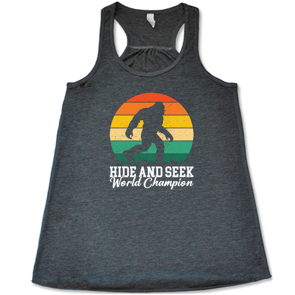 Hide And Seek World Champion T-Shirt - Funny Novelty Graphic Tee for Men & Women - Perfect for Competitions, Gifts & Casual Wear