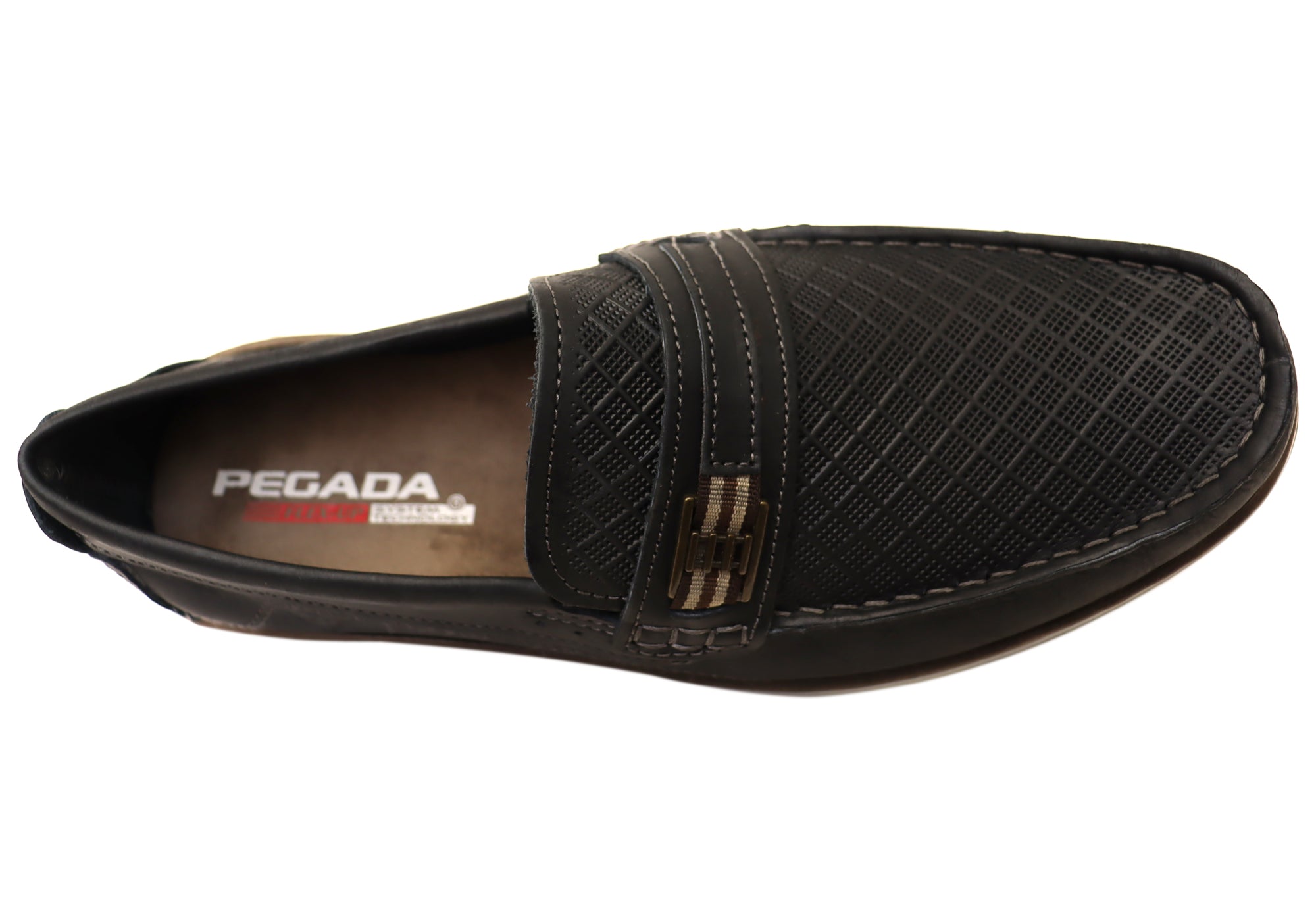 Premium Men's Leather Loafers - Handcrafted in Brazil - Comfortable Slip-On Dress Shoes for Business Casual & Travel - Pegada Monti Collection