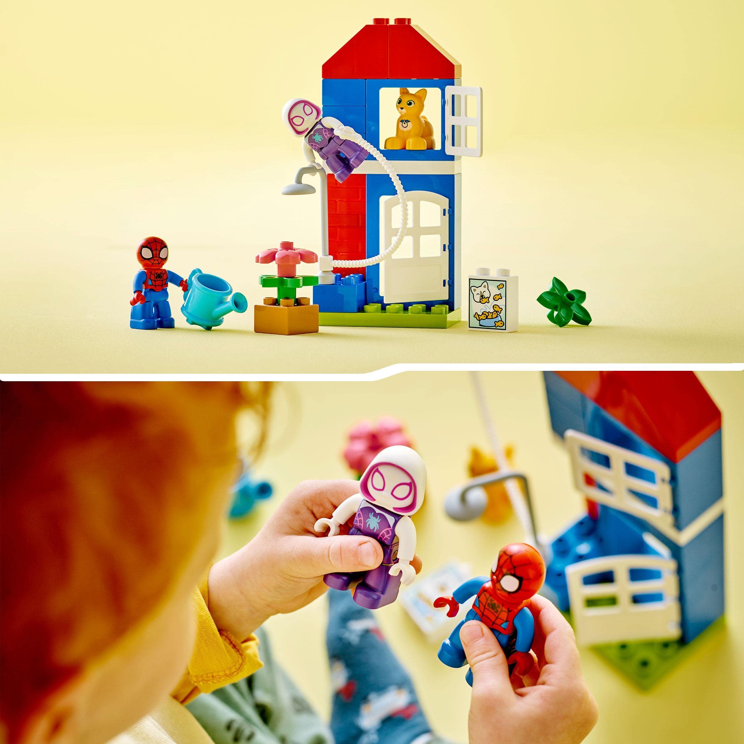 LEGO Duplo Marvel Spider-Man House with Spidey & Friends - Superhero Building Toy for Kids Ages 2+ (10995) - Perfect for Pretend Play & Early Learning Development