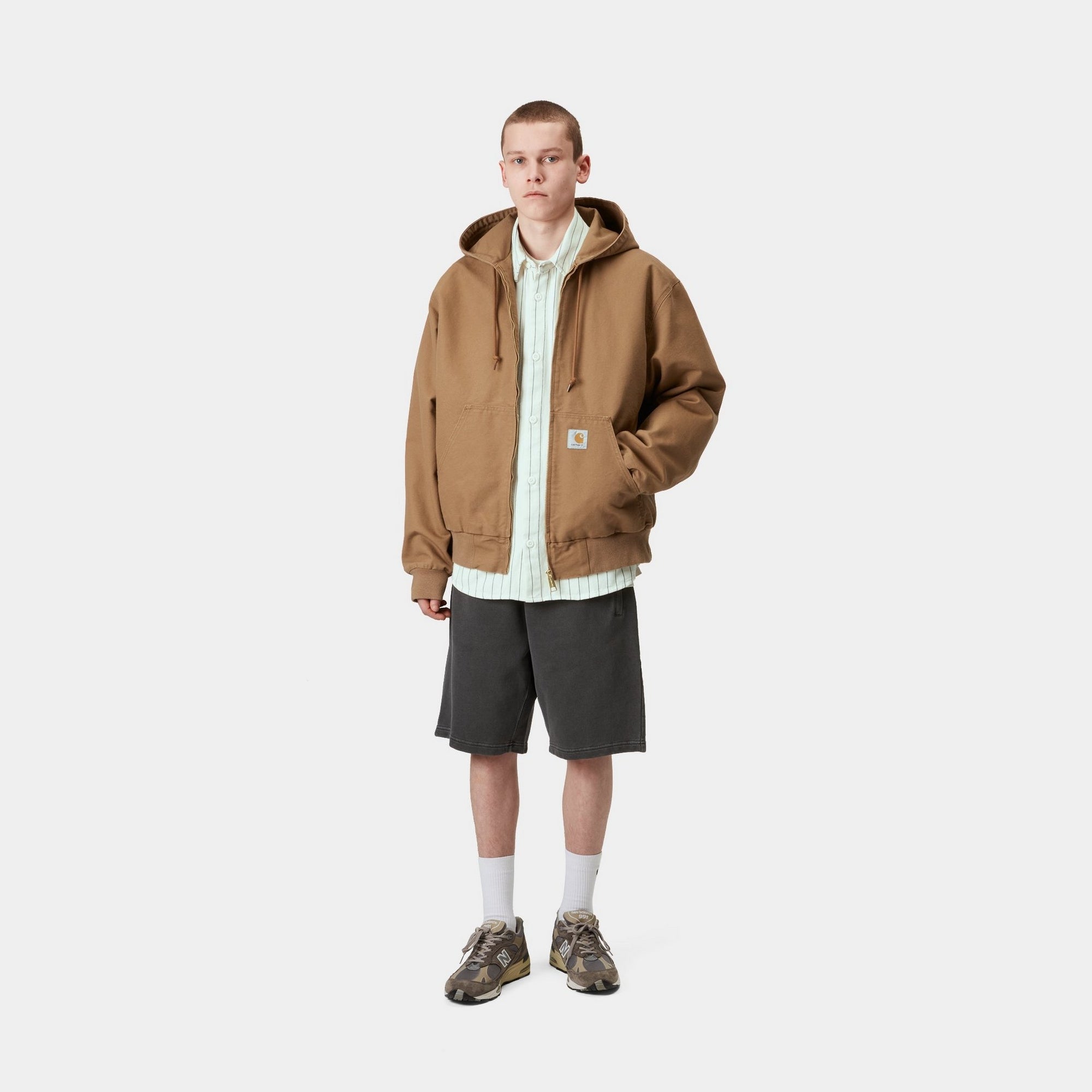 OG Active Jacket for Men & Women - Lightweight Spring Windbreaker with Hamilton Brown Rinsed Finish | Perfect for Outdoor Activities, Hiking & Casual Wear