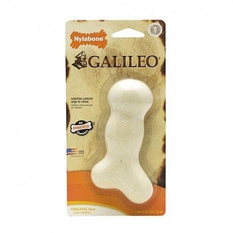 Galileo Dog Bone - Science-Based Chew Toy for Dogs | Nylabone Wolf & Souper Flavor | Durable & Safe for Aggressive Chewers | Perfect for Teething Puppies & Boredom Relief