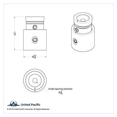 CB Radio On/Off Volume Squelch Control Knob - Blue Diamond Replacement Part for CB Radios - Perfect for Truckers & Off-Road Enthusiasts