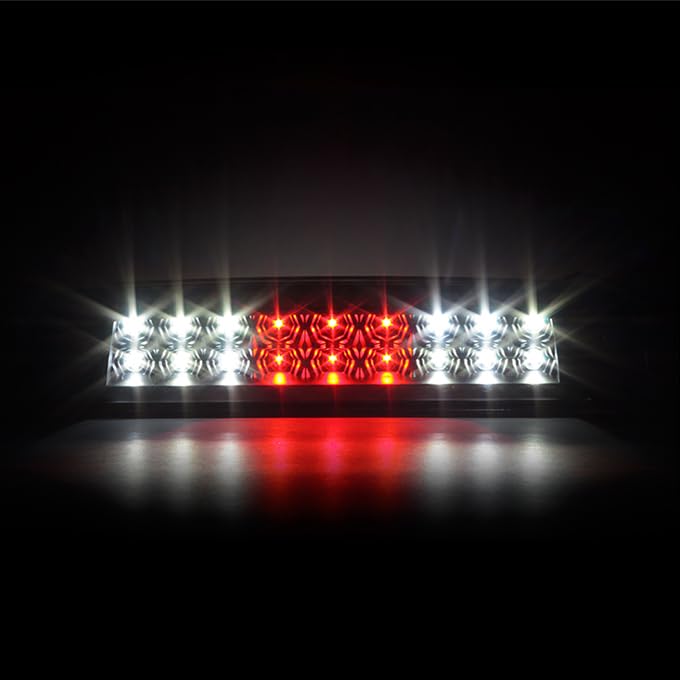 AKKON Black LED Tail Lights + 3rd Brake Light Set for 2009-2018 Dodge Ram 1500 2500 3500 - Left & Right Replacement - Enhanced Visibility & Safety for Night Driving & Towing