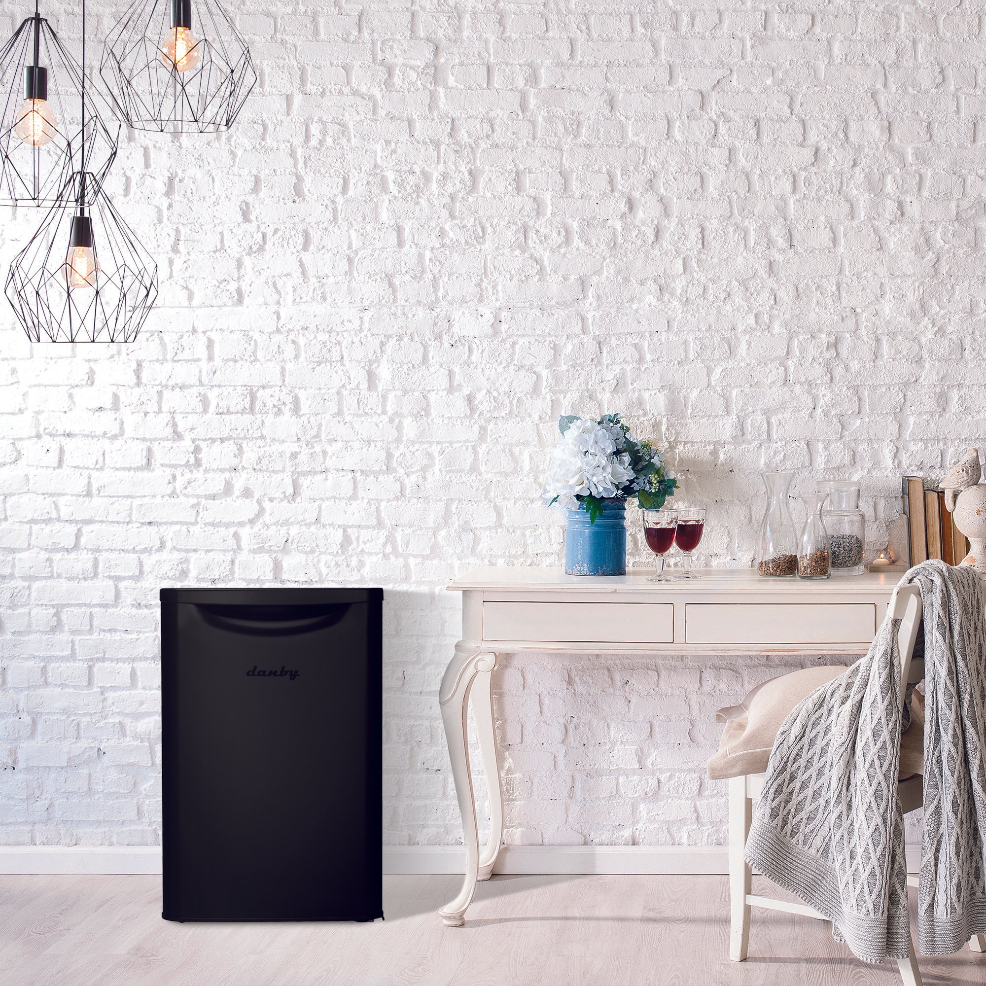 Danby DAR026A2BDB 2.6 Cu Ft Compact Refrigerator - Black Mini Fridge for Dorm, Office, Bedroom & Small Spaces - Energy Efficient Cooling Solution