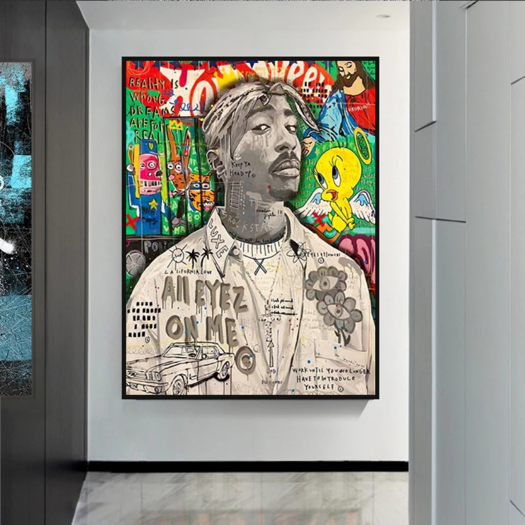 Tupac Poster - Authentic Hip Hop Wall Art Decor for True Fans | Perfect for Bedroom, Living Room & Music Studio Decor