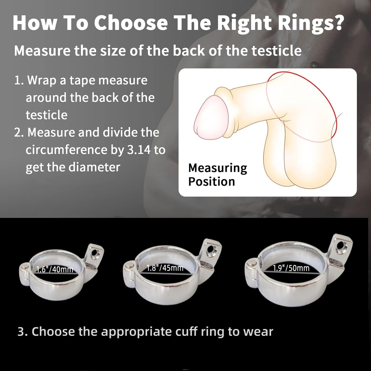 Premium Metal Male Chastity Cage with Urethral Sounds - Ergonomic Design, Adjustable S/M/L Size Cuffs - Secure Lock for Couples Play & BDSM Bondage - Perfect for Long-Term Wear & Tease Control