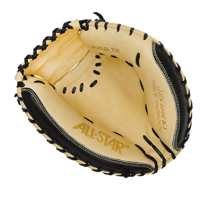 All Star Pro Elite 35 Baseball Catcher's Mitt CM3000BT - Premium Leather Glove for Baseball & Softball Players - Perfect for Training, Games & Professional Use