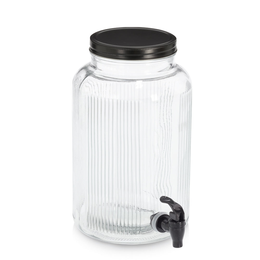 3900ml Glass Beverage Dispenser with Spigot - Perfect for Parties, Events, and Home Entertaining
