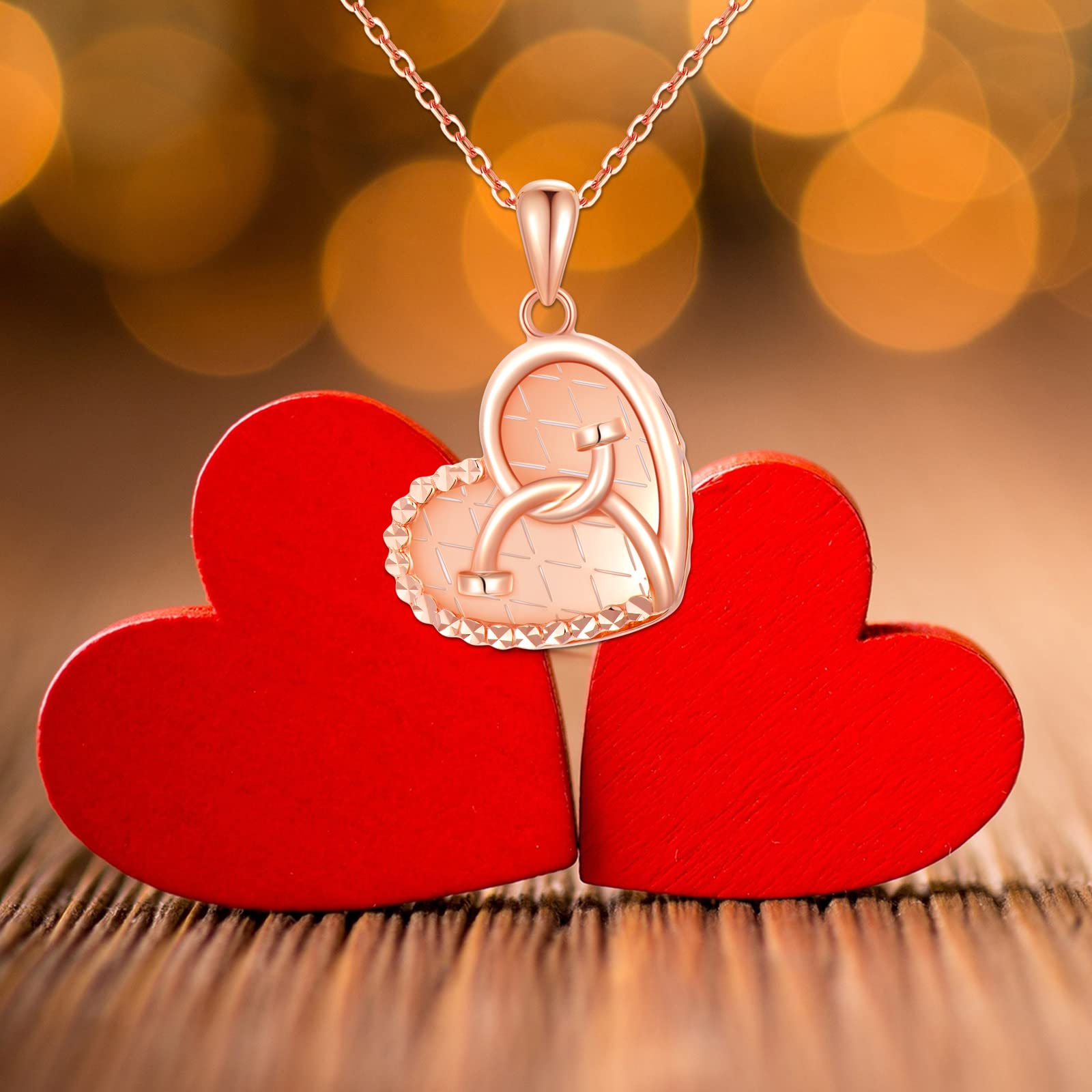 SISGEM 18k Rose Gold Stethoscope Heart Pendant Necklace for Women - Nurse Appreciation Gift, 16-18 Inch Adjustable Gold Chain - Perfect for Nurses Week, Graduation, Birthday & Medical Professionals