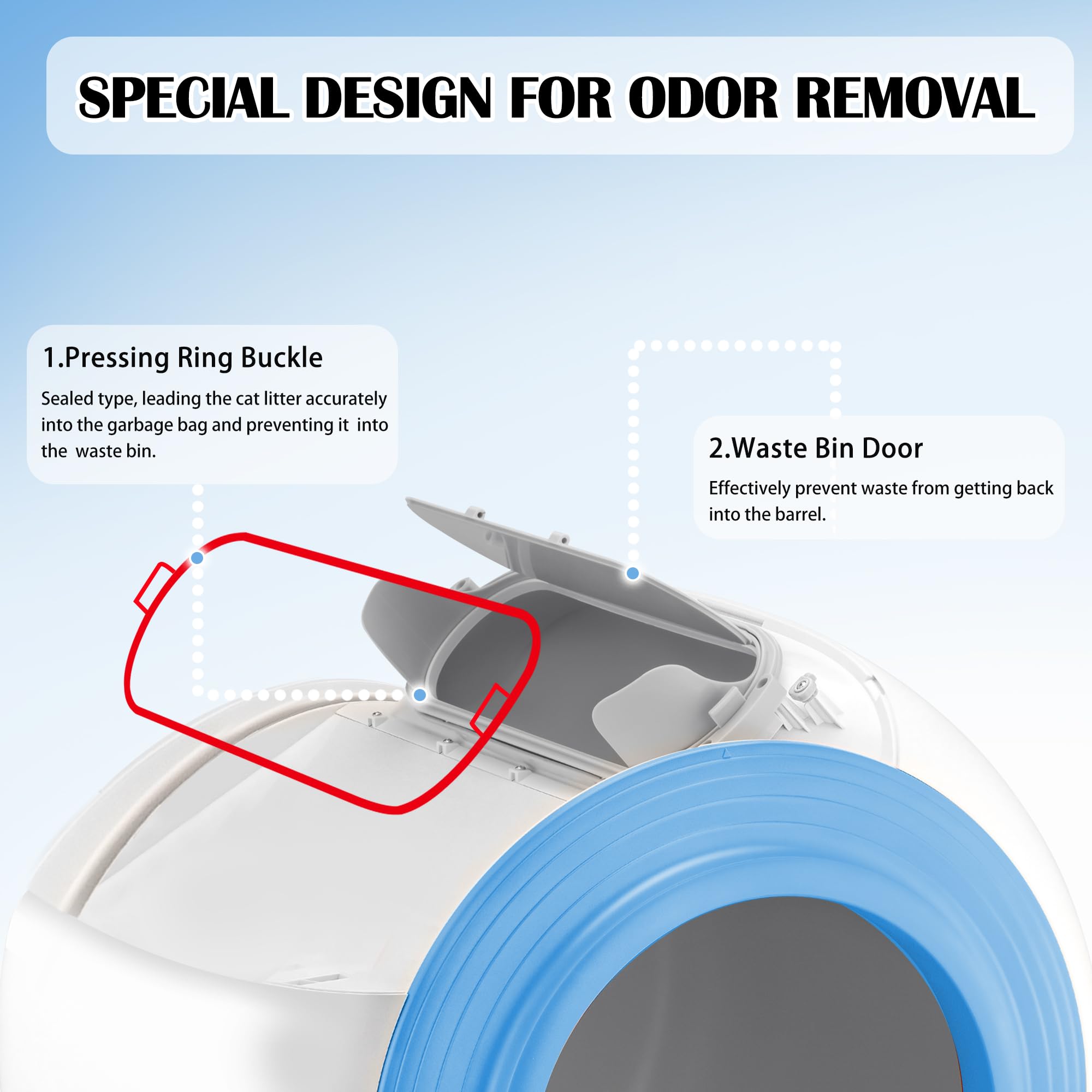 Self-Cleaning Litter Box for Multiple Cats - 65L+9L Smart Automatic Cat Toilet with APP Control & Odor Removal | Perfect for Busy Pet Owners & Multi-Cat Households