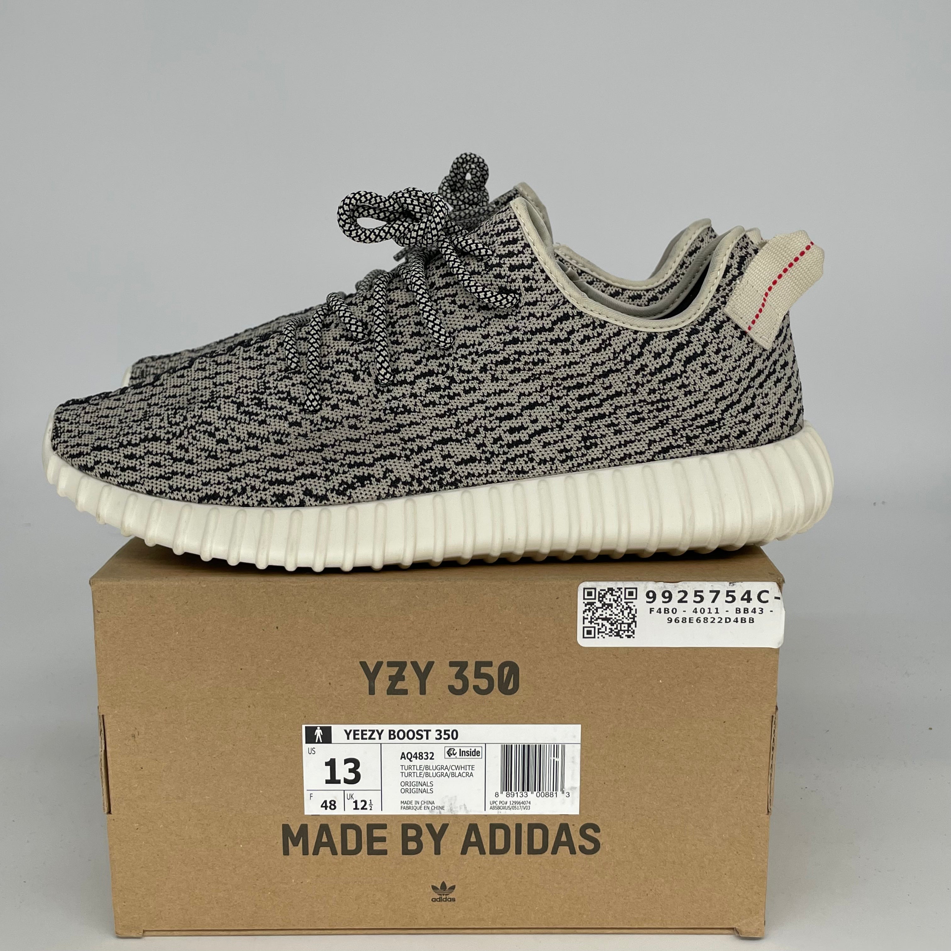 Adidas Yeezy Boost 350 V2 Turtledove Sneakers - Men's Size 13 (AQ4832) | Comfortable Running Shoes for Casual Wear & Gym Workouts