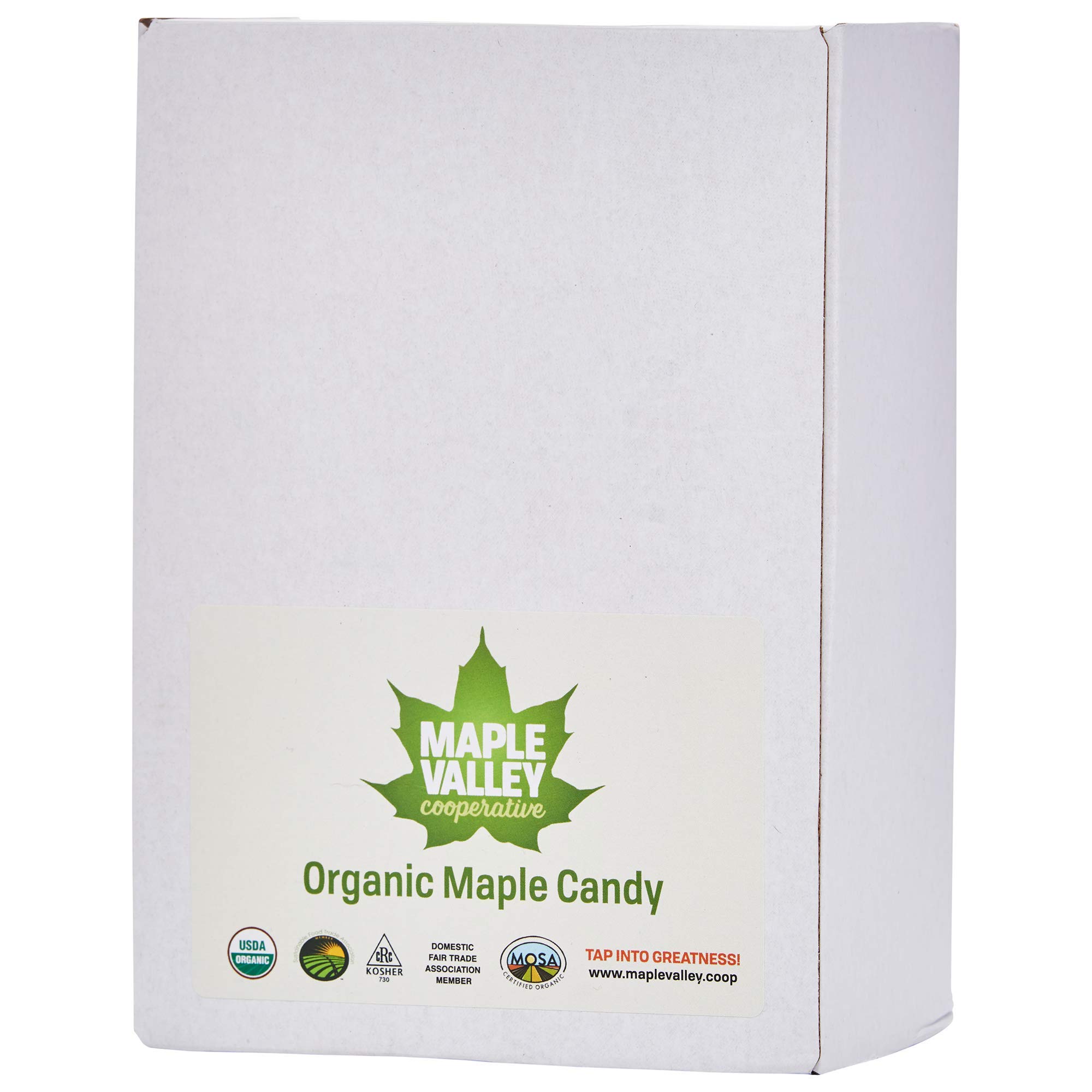 Organic Maple Candy by Maple Valley - 16-Pack Box Set | Natural Sweet Treat for Gifts, Parties & Dessert Toppings