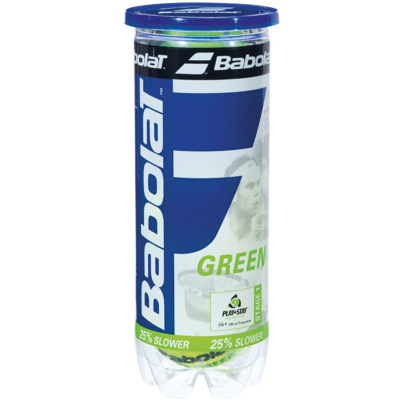 Babolat Stage 1 Green Tennis Balls for Kids - Soft Training Balls for Beginners - Perfect for Junior Tennis Practice & Backyard Play