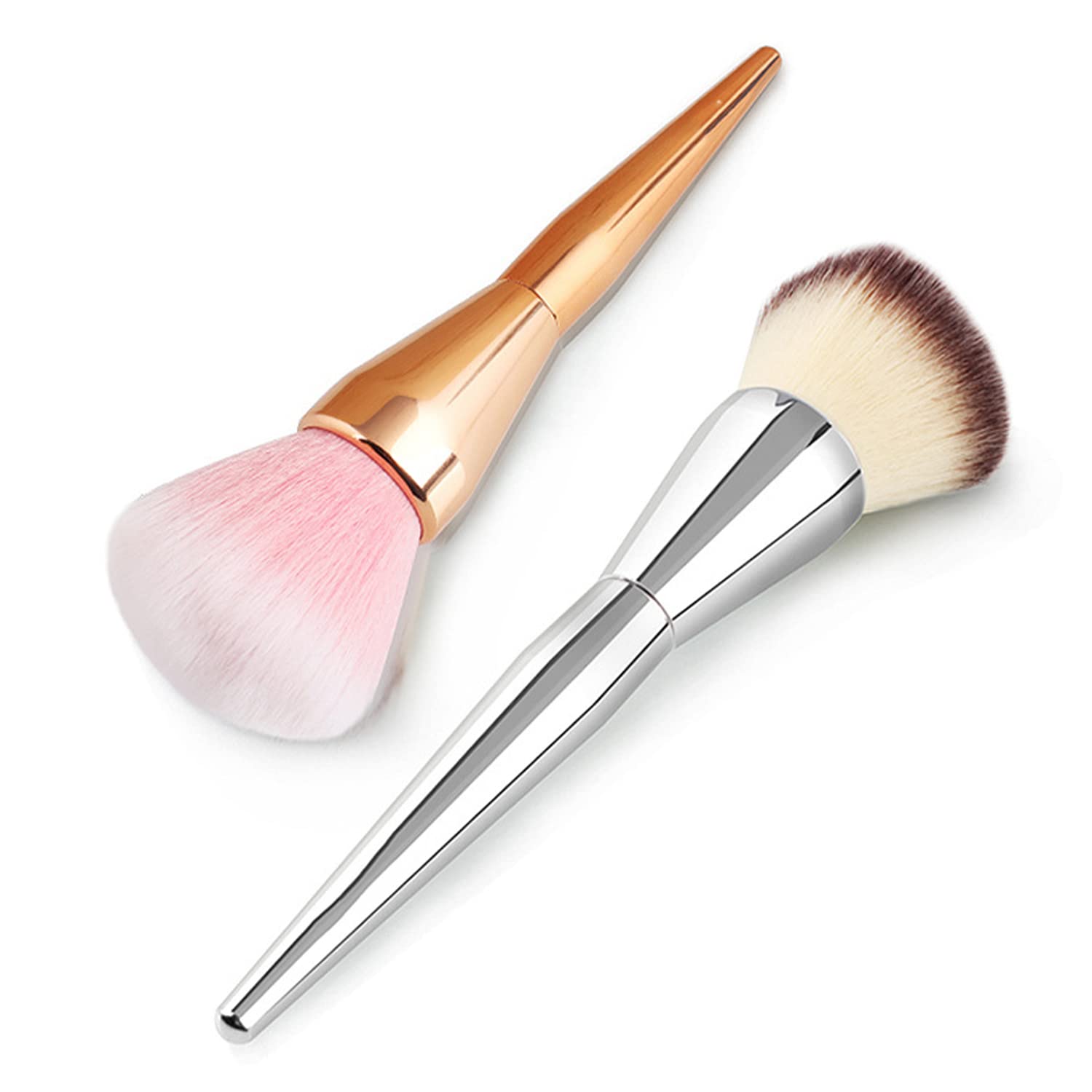 **DANNEASY 2-Piece Nail Dust Brush Set - Large Powder & Blush Brush for Acrylic Nails, Cleaning Dust, Nail Art & Makeup | Professional Nail Tools for Salon & Home Use**