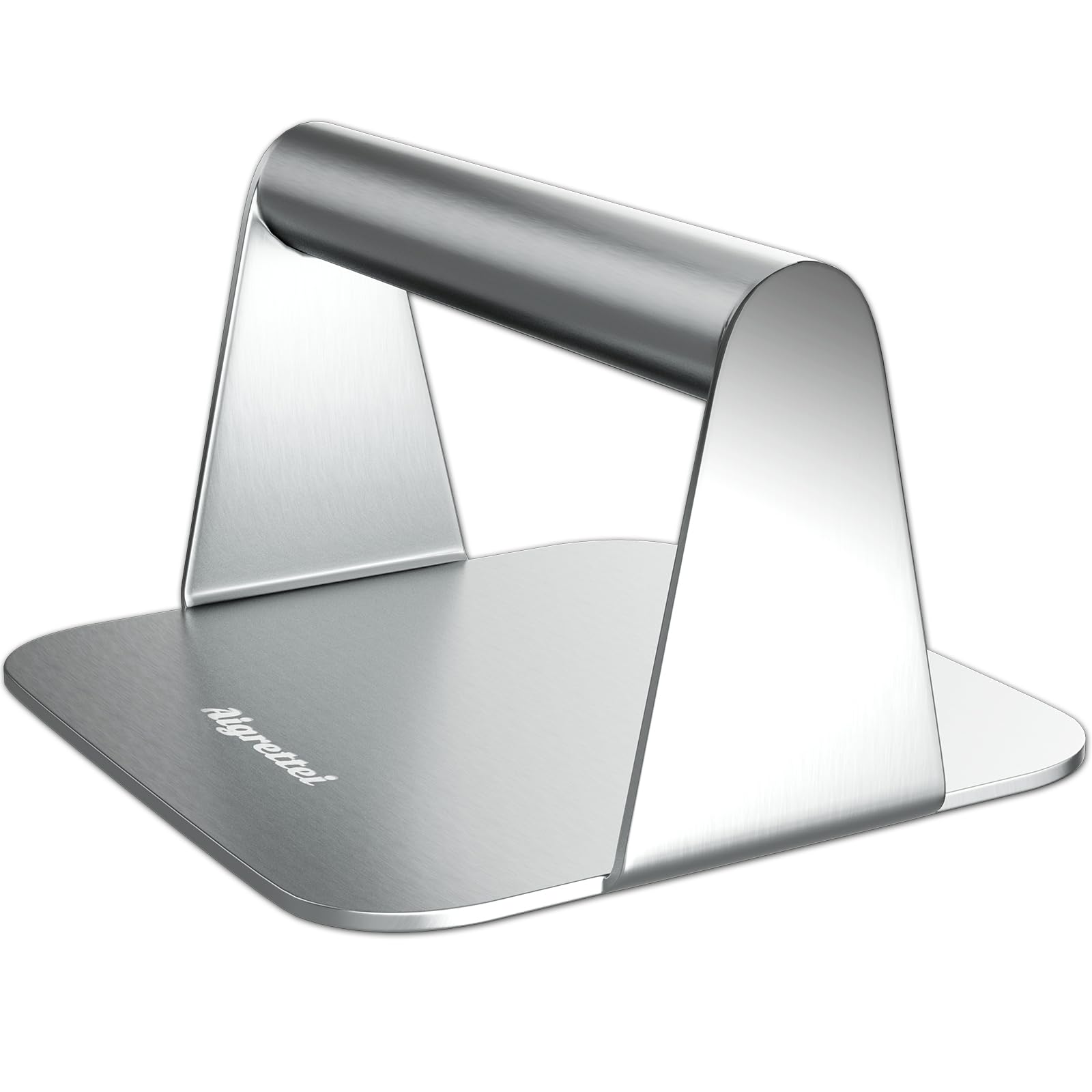 Heavy Duty Stainless Steel Burger Press - Non-Stick Hamburger Patty Maker for Grill, Griddle & BBQ - Perfect for Burgers, Bacon, Ham & Sandwiches - Dishwasher Safe & Rustproof - 5.5x5.5 Inches - Ideal for Backyard BBQs, Camping & Outdoor Cooking