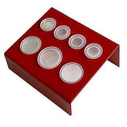Ubersweet® 10-Piece Stainless Steel Tattoo Ink Cup Holder Stand - Professional Tattoo Supply Organizer for Artists - Perfect for Tattoo Studios, Home Use & Travel Tattoo Kits