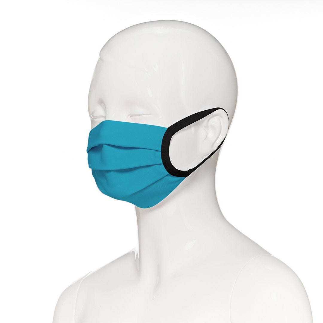 Reusable Kids Face Mask with Antibacterial Protection - 2 Pack Set for School, Travel & Daily Activities