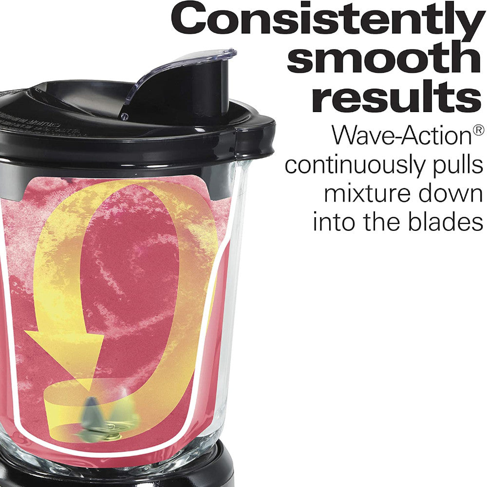 Hamilton Beach Wave Crusher Blender 54221 - Powerful 700W Countertop Blender for Smoothies, Shakes & Ice Crushing - Perfect for Home & Kitchen Use