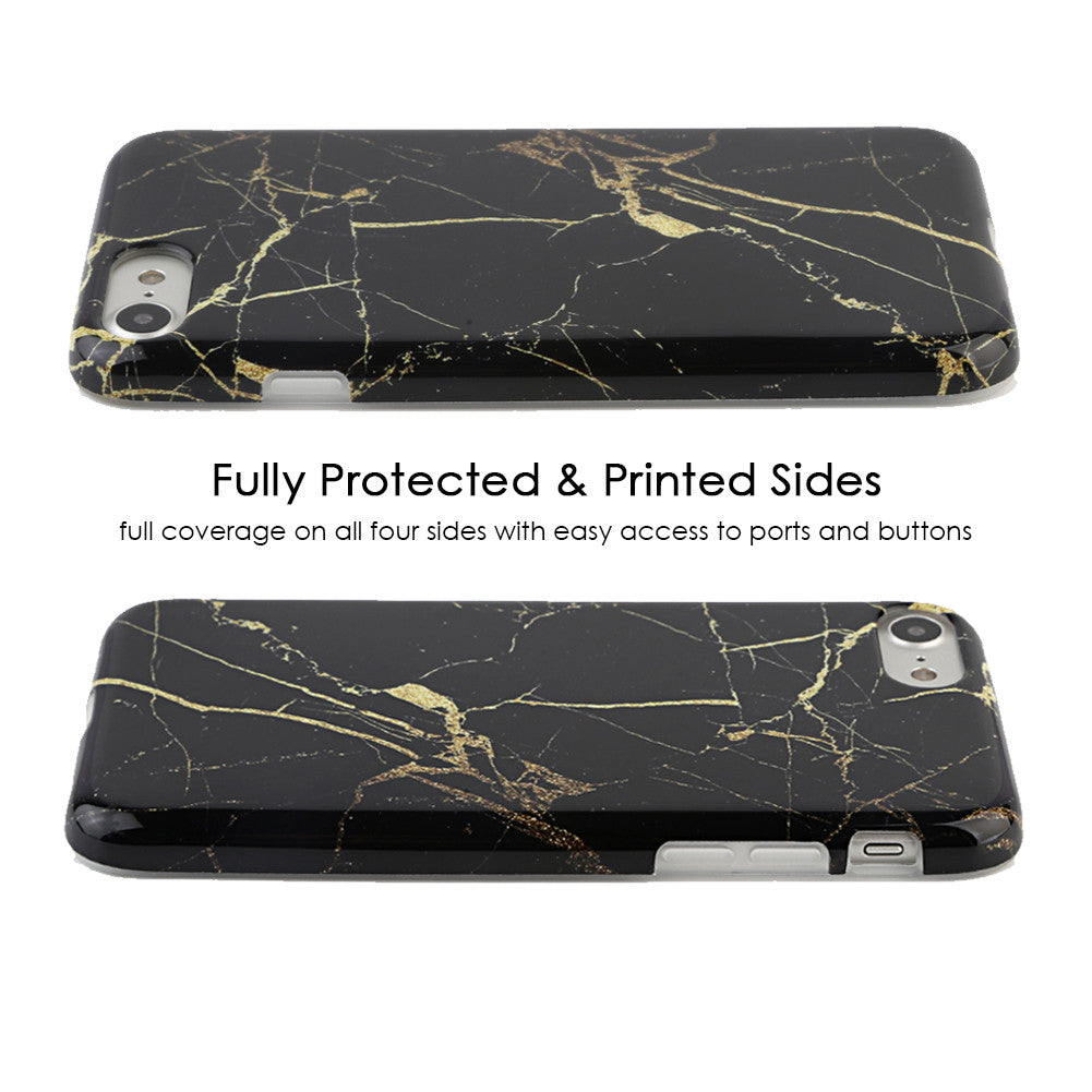 Elegant Black & Gold Marble iPhone Case - Premium Protective Cover with Slim Fit Design for iPhone [Model] - Perfect for Everyday Use, Office & Special Occasions