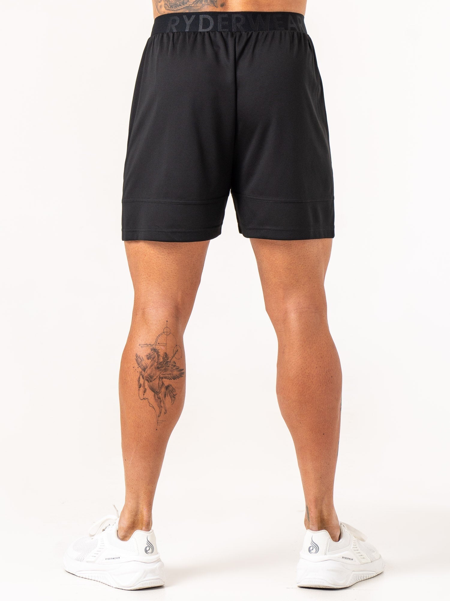 Advanced Mesh Running Shorts for Men - Breathable Black Workout Shorts for Gym, Jogging & Outdoor Sports