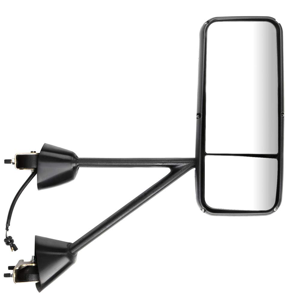 SCITOO Chrome Power Heated Tow Mirror for Kenworth T600 T370 T270 T800 (2008-2016) - RH Truck Hood Mirror with PC Door Mount - Durable Replacement for Enhanced Visibility & Safety While Driving