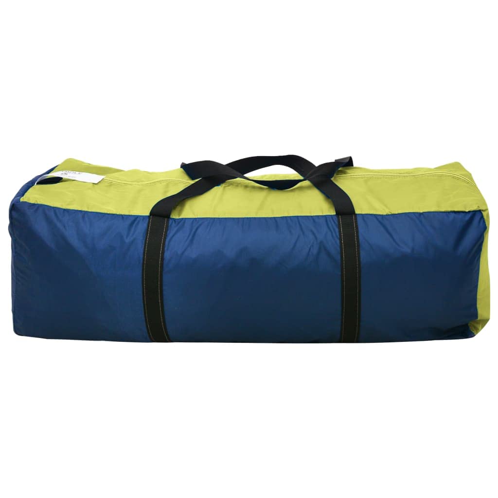 SKM 6-Person Waterproof Camping Tent - Lightweight, Easy Setup, Blue & Yellow for Family Outdoor Adventures, Hiking & Backpacking