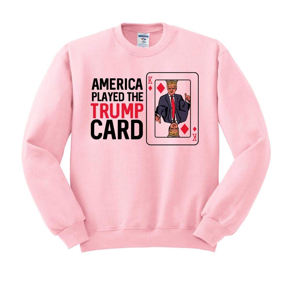 Unisex Trump Card Sweatshirt - Patriotic American Political Graphic Tee for Men & Women | Perfect for Election Season, Rallies & Conservative Events