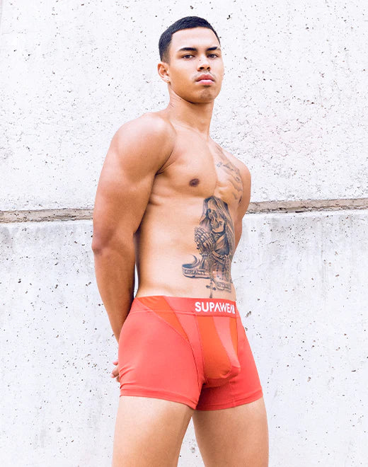 Supawear Vortex Boxer Briefs for Men - Soft & Breathable Cranberry Red Underwear - Perfect for Gym, Running & Everyday Comfort