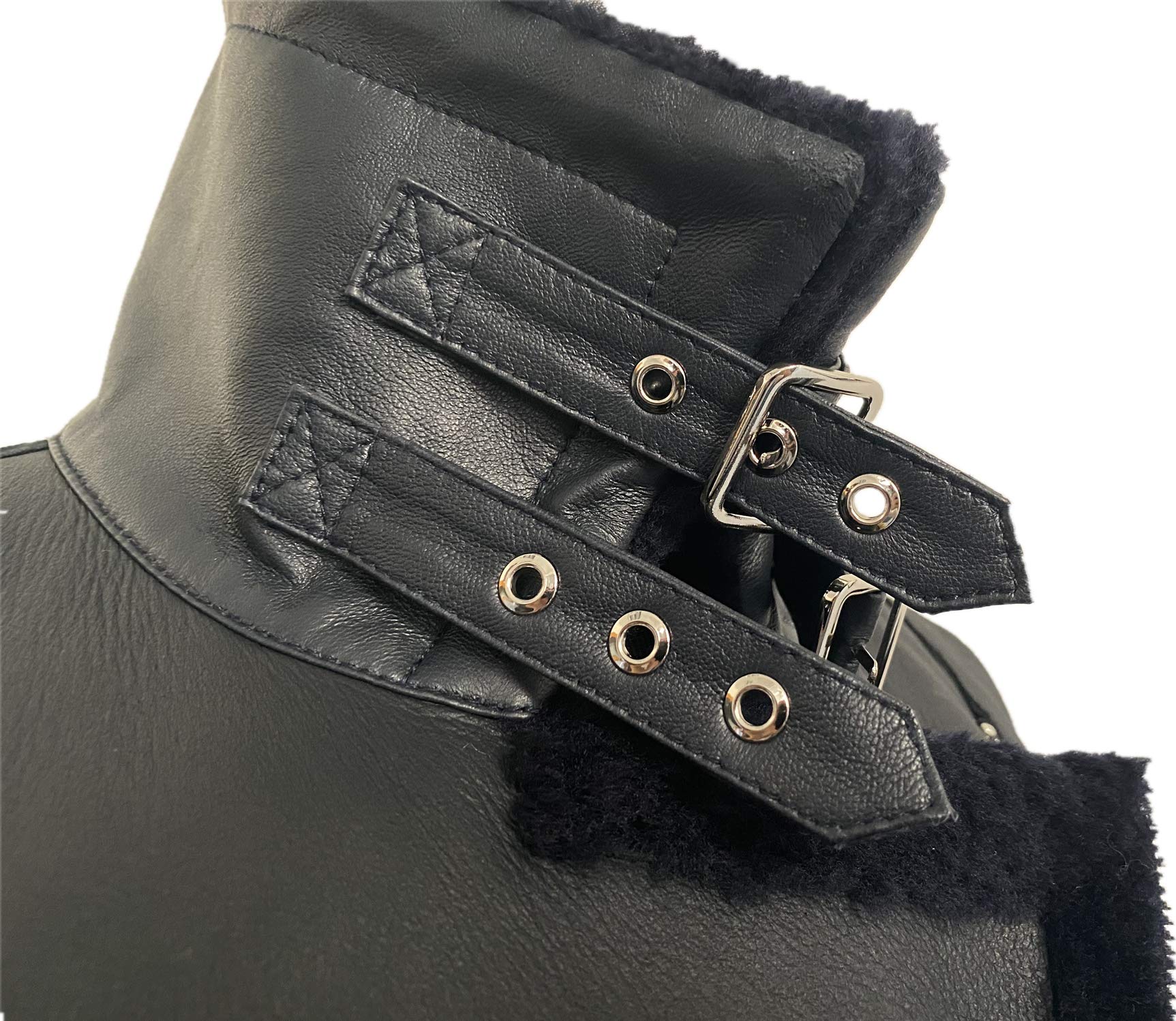 Genuine Lambskin Leather Jacket for Women - Soft Lamb Shearling Zip-Up Short Motorcycle Biker Jacket - Perfect for Riding, Casual Outfits & Winter Fashion