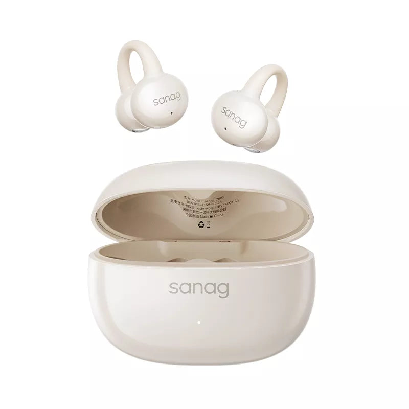 Sanag Z60S Ear Clip Wireless Bluetooth Headphones - Open Ear Air Conduction Sport Headset for Running, Cycling, Workouts & Outdoor Activities