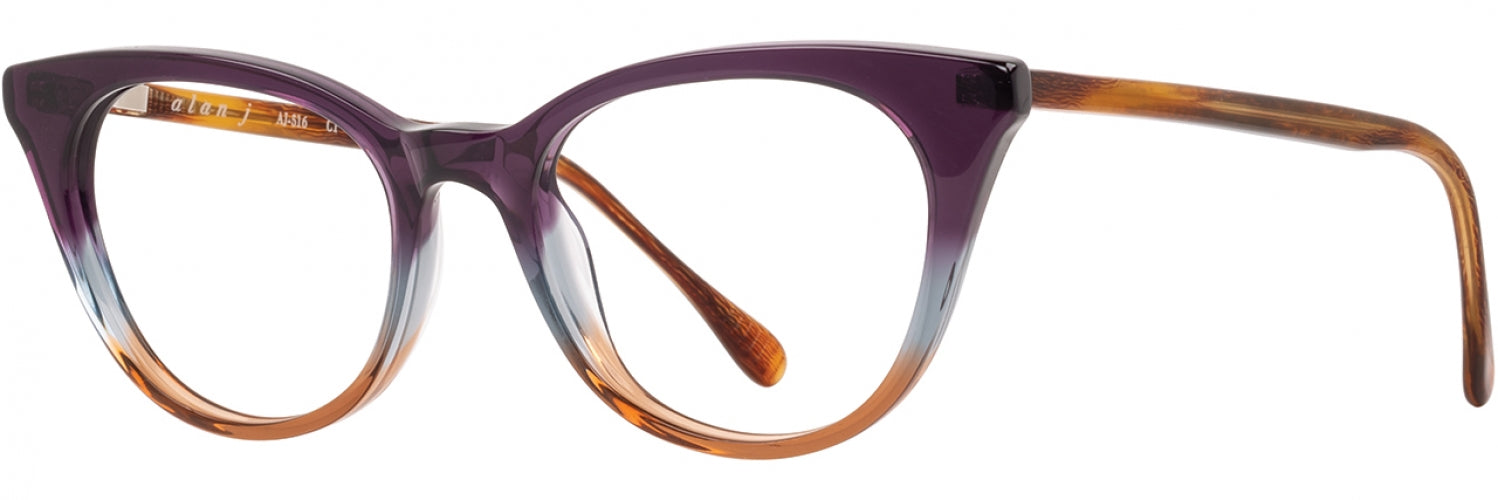 Alan J AJ516 Stylish Eyeglasses for Men & Women - Lightweight & Durable Frames for Reading, Work & Everyday Use