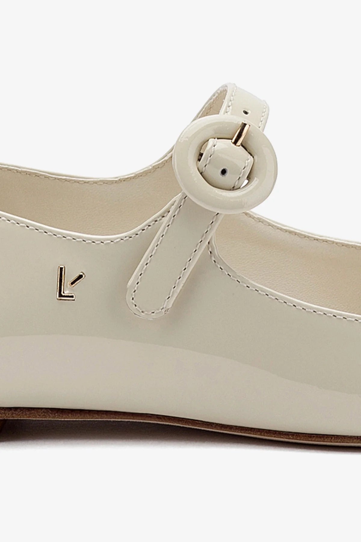 Blair Women's Ivory Patent Leather Ballet Flats - Comfortable & Stylish Shoes for Work, Office, and Casual Wear