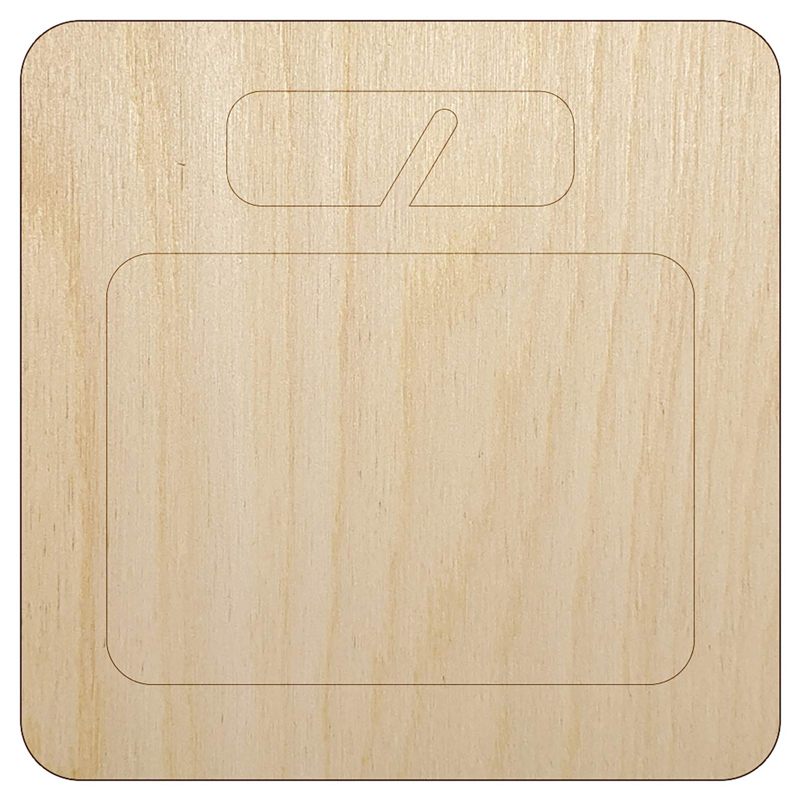 Unfinished Wood Scale Shape Cutout for DIY Crafts - 1/4 Inch Thick, 6.25 Inch - Perfect for Weight Loss Decor, Home Projects & Scrapbooking