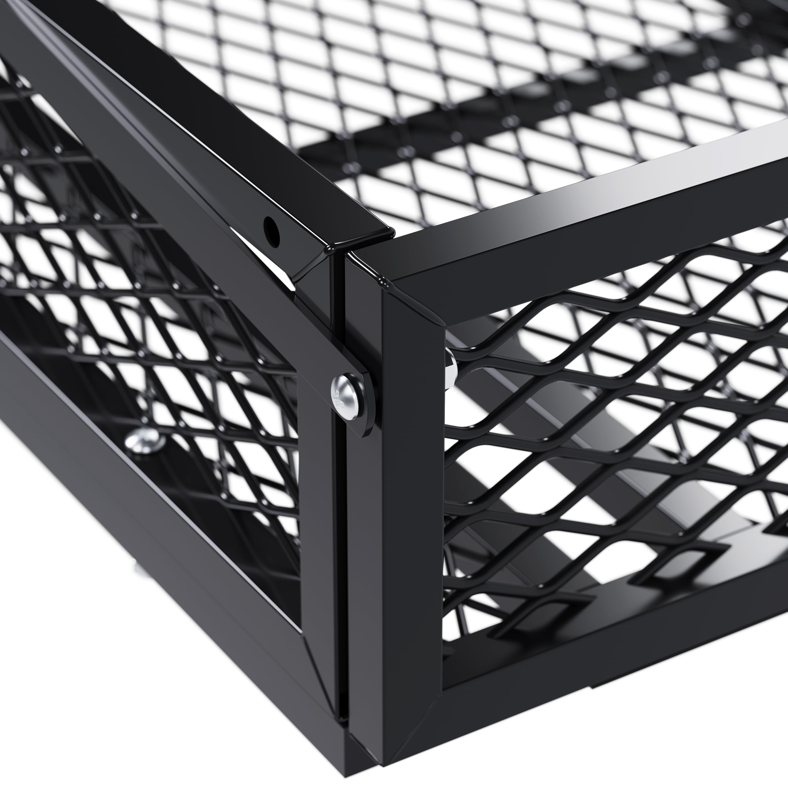HECASA Universal ATV Cargo Basket - Heavy Duty Steel Front & Rear Drop Storage Rack for ATV/UTV | Perfect for Hunting, Camping & Off-Road Adventures