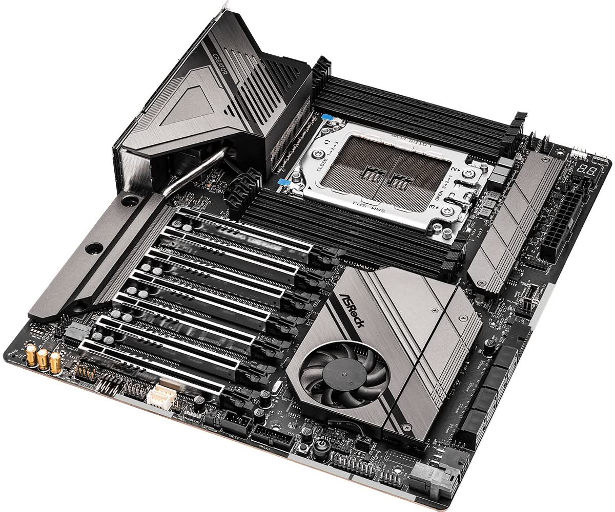 ASRock WRX80 CREATOR R2.0 Motherboard - AMD WRX80 Socket sWRX8 Extended ATX for Workstations, Content Creation & High-Performance Computing