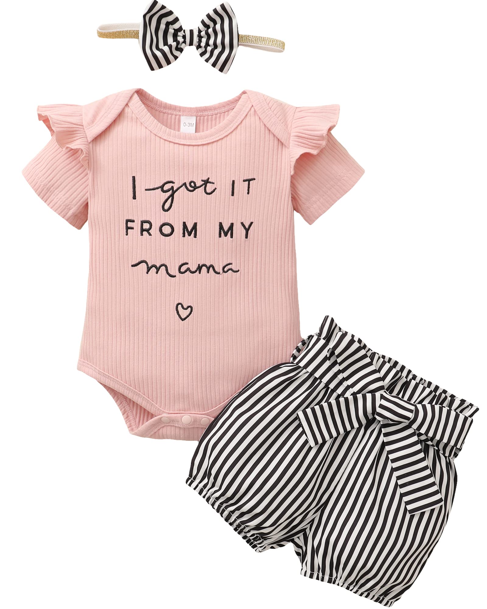 Adorable Newborn Baby Girl Clothes Set - Soft Cotton Romper, Shorts & Pants Outfits for Infant Girls | Perfect for Photoshoots, Playtime & Special Occasions