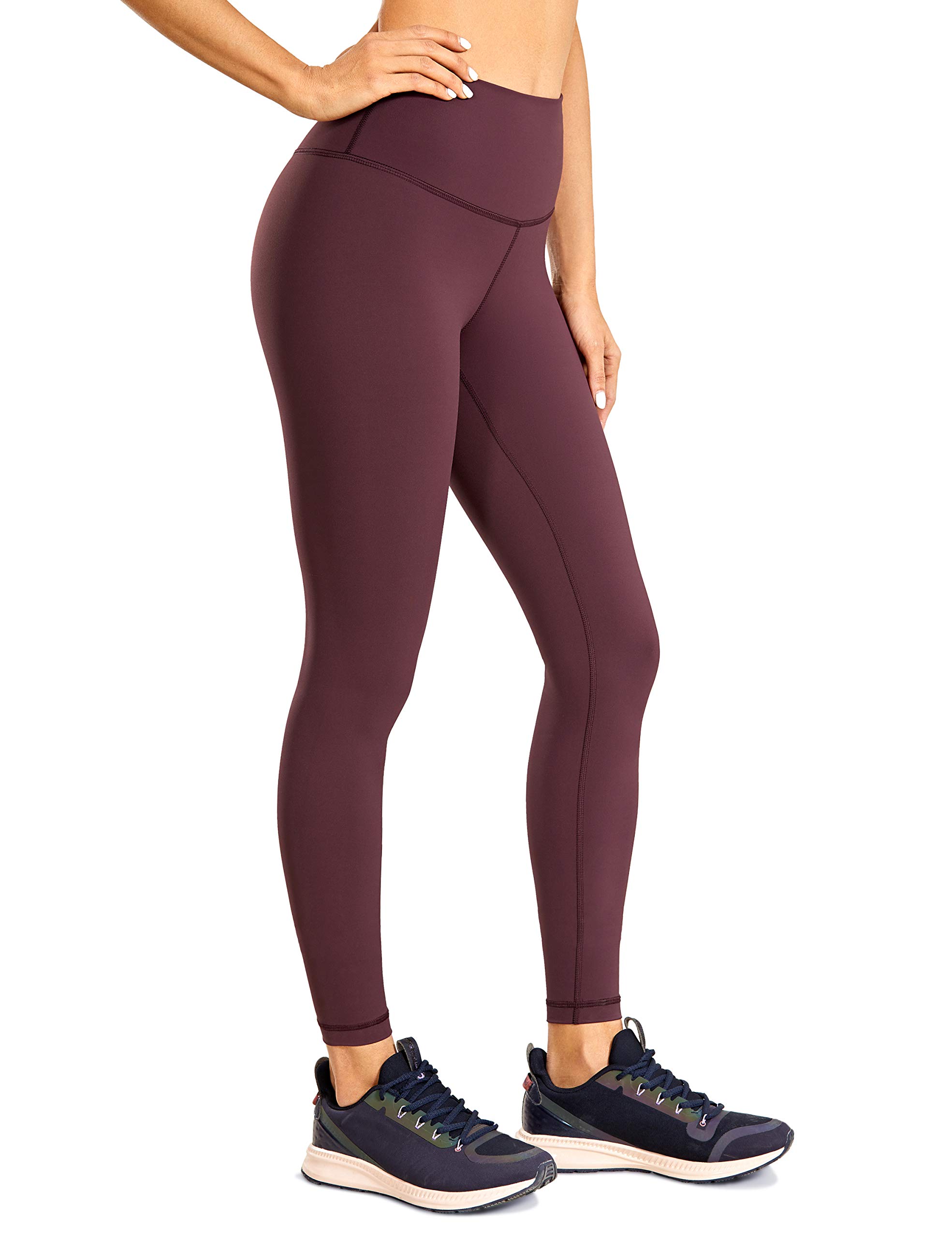 CRZ YOGA Women's High Waist Compression Leggings - 28 Inch Tummy Control Workout Pants for Running, Yoga & Gym | Thick Comfortable Athletic Tights for Women